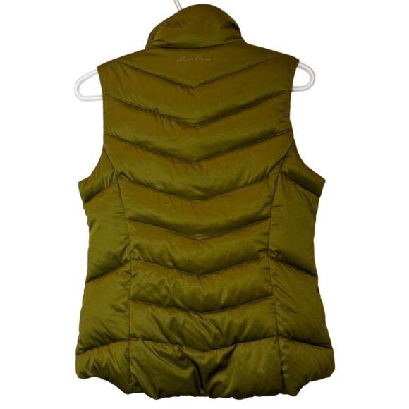 Eddie Bauer moss green "Goose Down" quilted puffer vest size S - Picture 3 of 4